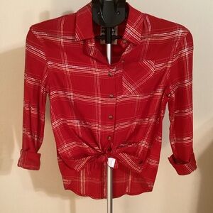 Justice Perfect Plaid Shirt-Size 10-NWOT